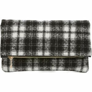 BP. Plaid Foldover Clutch NWOT